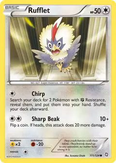 Rufflet Common card from Dragons Exalted