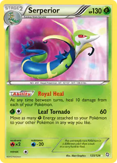 Serperior Rare Secret card from Dragons Exalted