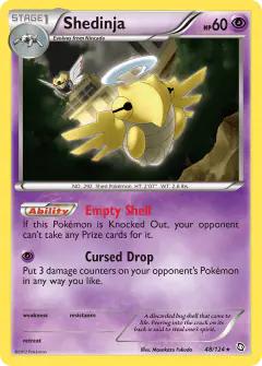 Shedinja Rare card from Dragons Exalted
