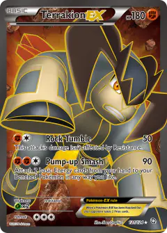 Terrakion-EX Rare Ultra card from Dragons Exalted
