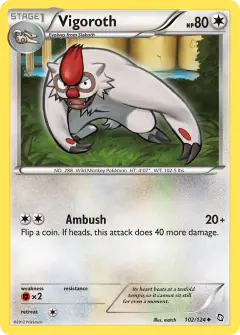 Vigoroth Uncommon card from Dragons Exalted