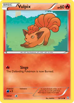 Vulpix Common card from Dragons Exalted