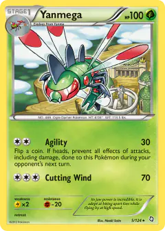 Yanmega Rare card from Dragons Exalted