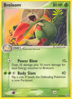 Breloom Uncommon card from Emerald