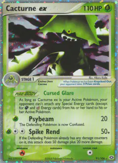 Cacturne ex Rare Holo EX card from Emerald