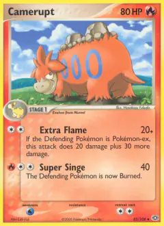 Camerupt Uncommon card from Emerald