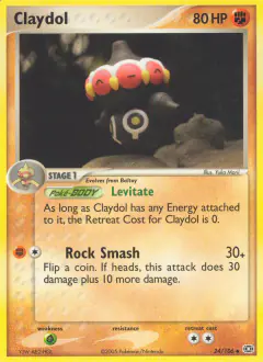Claydol Uncommon card from Emerald