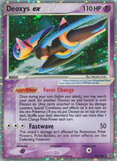 Deoxys ex Rare Holo EX card from Emerald