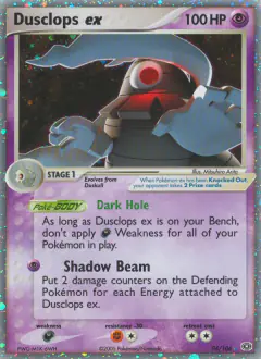 Dusclops ex Rare Holo EX card from Emerald