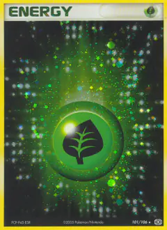Grass Energy Rare Holo card from Emerald