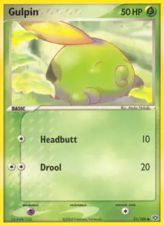 Gulpin Common card from Emerald
