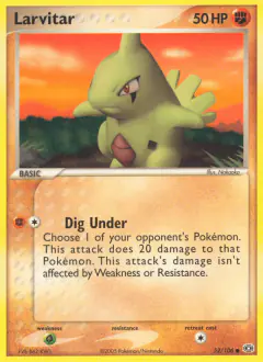 Larvitar Common card from Emerald