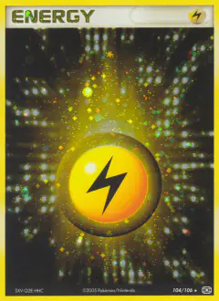 Lightning Energy Rare Holo card from Emerald