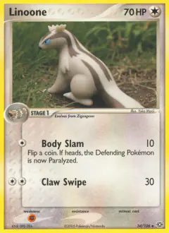 Linoone Uncommon card from Emerald