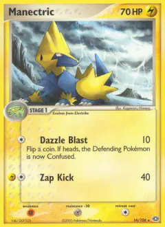 Manectric Rare card from Emerald