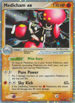 Medicham ex Rare Holo EX card from Emerald