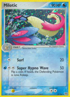 Milotic Rare Holo card from Emerald