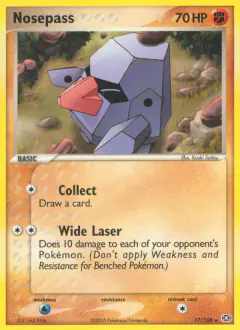 Nosepass Rare card from Emerald