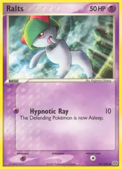 Ralts Common card from Emerald