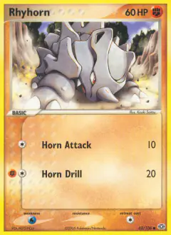 Rhyhorn Common card from Emerald