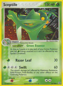 Sceptile Rare Holo card from Emerald