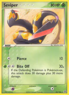 Seviper Rare card from Emerald