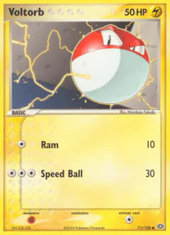 Voltorb Common card from Emerald