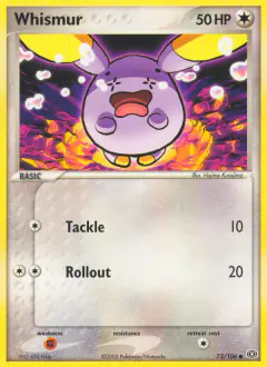 Whismur Common card from Emerald