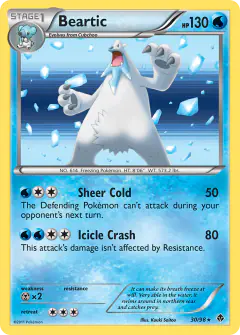 Beartic Rare Holo card from Emerging Powers