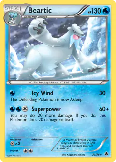 Beartic Rare card from Emerging Powers