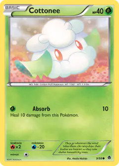 Cottonee Common card from Emerging Powers