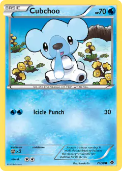 Cubchoo Common card from Emerging Powers