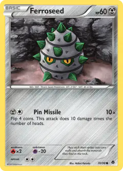 Ferroseed Common card from Emerging Powers
