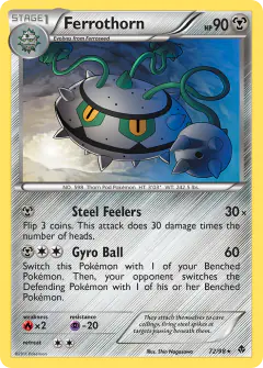 Ferrothorn Rare card from Emerging Powers