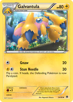 Galvantula Uncommon card from Emerging Powers