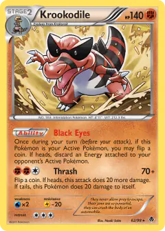Krookodile Rare card from Emerging Powers