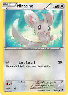 Minccino Common card from Emerging Powers
