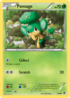 Pansage Common card from Emerging Powers