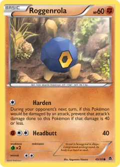 Roggenrola Common card from Emerging Powers