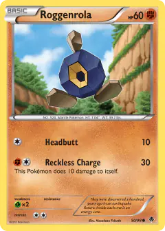 Roggenrola Common card from Emerging Powers