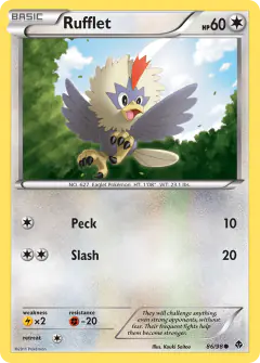 Rufflet Common card from Emerging Powers