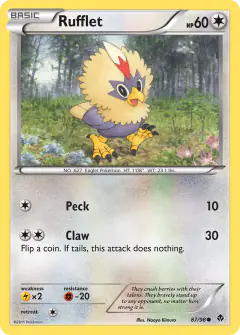 Rufflet Common card from Emerging Powers