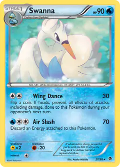 Swanna Rare card from Emerging Powers