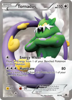 Tornadus Rare Ultra card from Emerging Powers