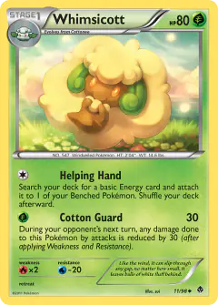 Whimsicott Uncommon card from Emerging Powers
