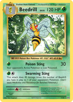 Beedrill Rare card from Evolutions
