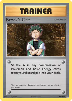 Brock's Grit Uncommon card from Evolutions