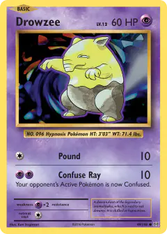 Drowzee Common card from Evolutions
