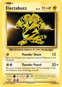 Electabuzz Common card from Evolutions