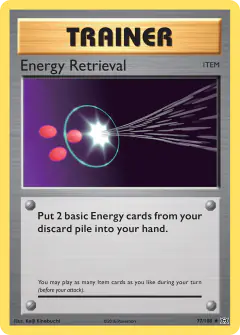 Energy Retrieval Uncommon card from Evolutions